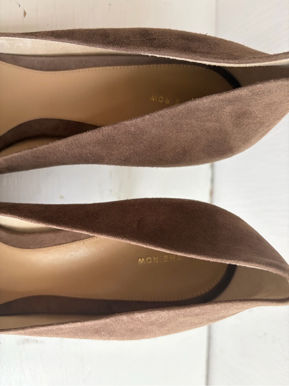 The Row Suede Square-Toe Pumps – Goatskin Suede – Made in Italy - Picture 11 of 11